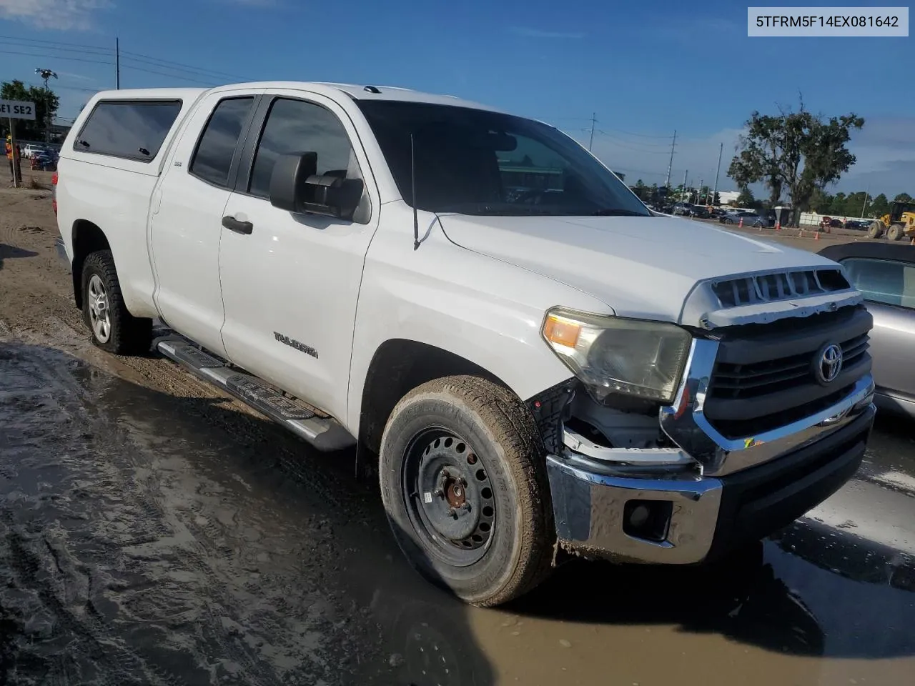 2014 Toyota Tundra Double Cab Sr VIN: 5TFRM5F14EX081642 Lot: 74052734