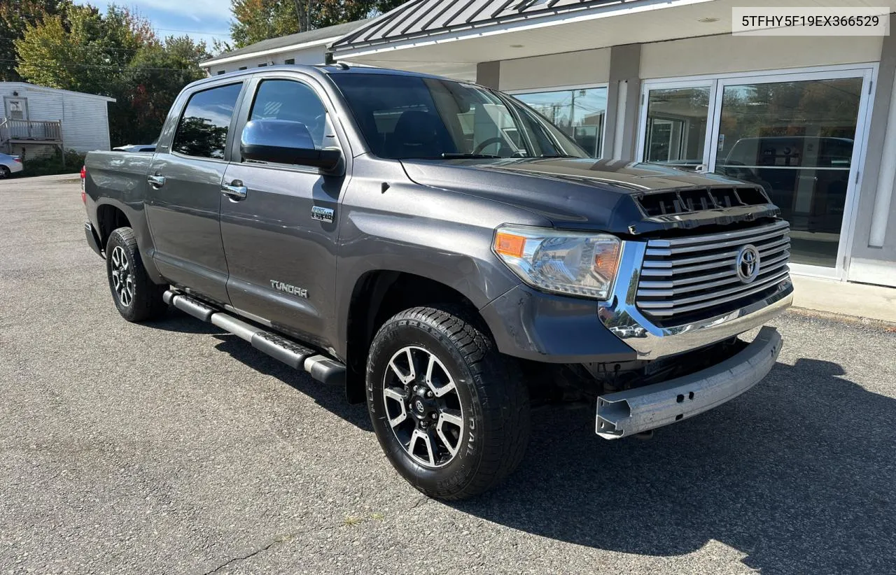 2014 Toyota Tundra Cre VIN: 5TFHY5F19EX366529 Lot: 74125844