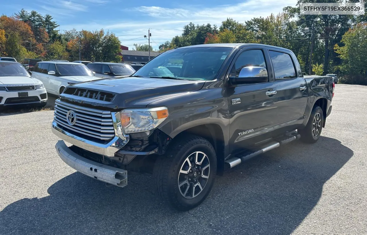 2014 Toyota Tundra Cre VIN: 5TFHY5F19EX366529 Lot: 74125844