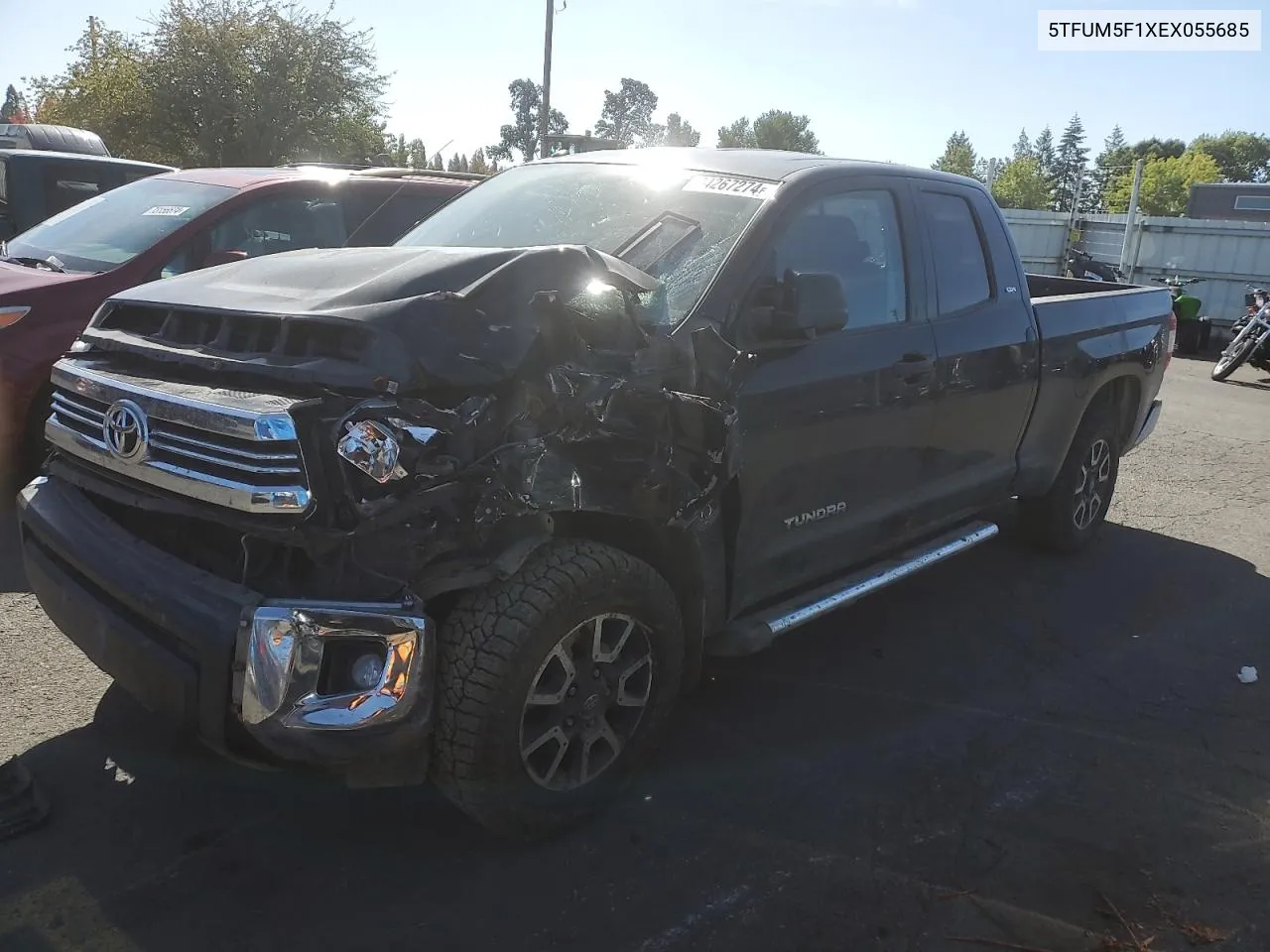 5TFUM5F1XEX055685 2014 Toyota Tundra Double Cab Sr