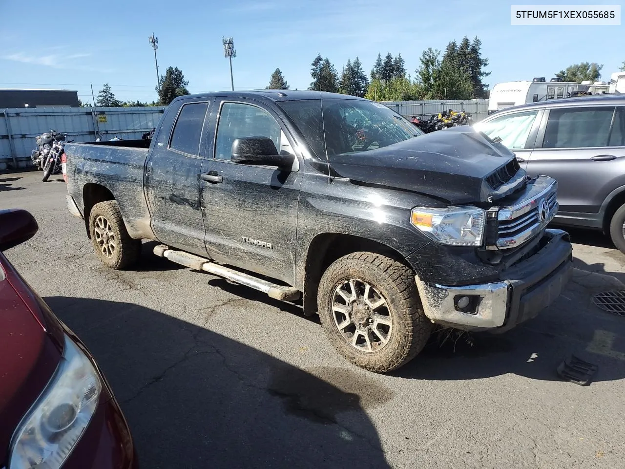 5TFUM5F1XEX055685 2014 Toyota Tundra Double Cab Sr