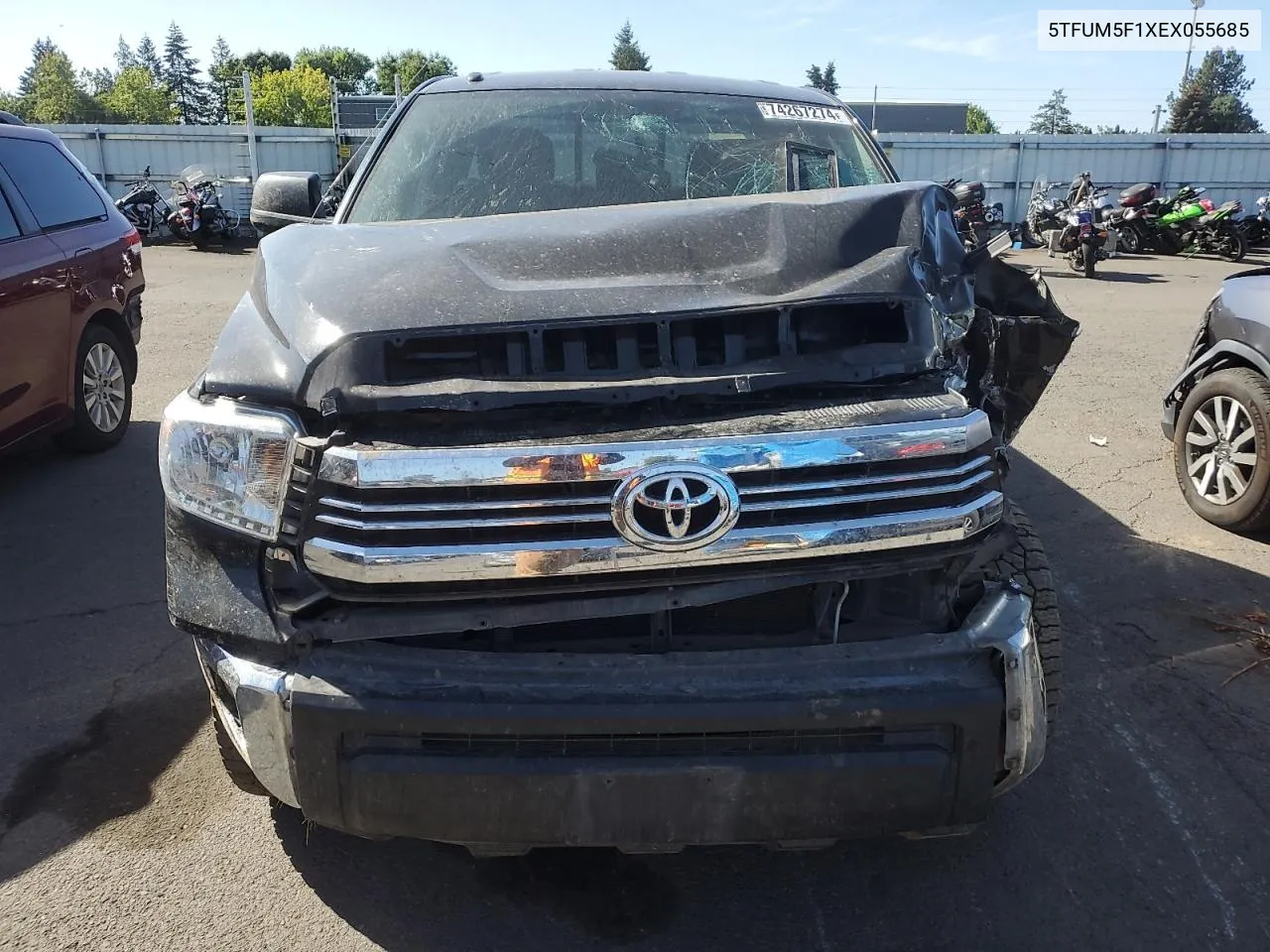 2014 Toyota Tundra Double Cab Sr VIN: 5TFUM5F1XEX055685 Lot: 74267274