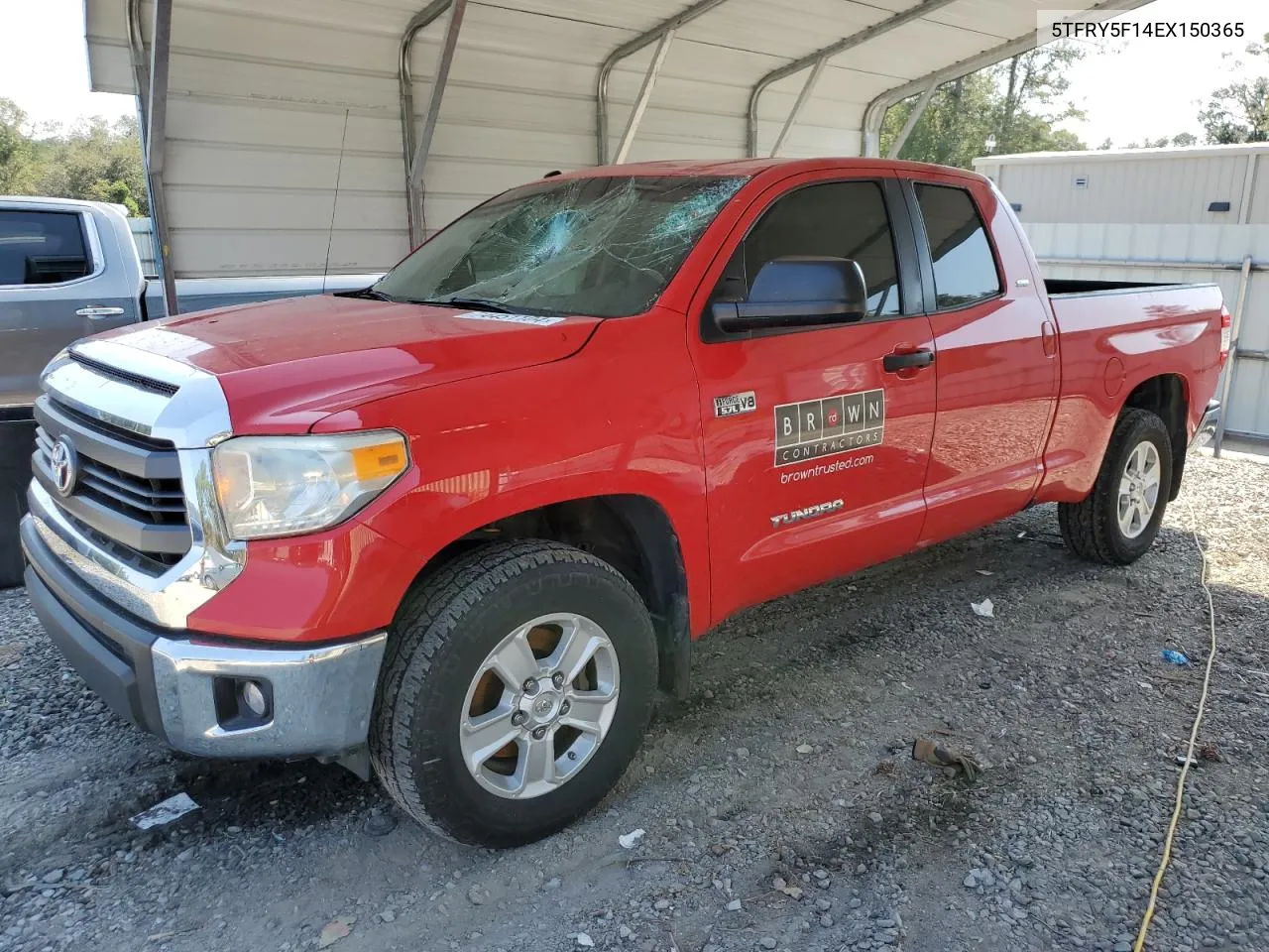 2014 Toyota Tundra Double Cab Sr VIN: 5TFRY5F14EX150365 Lot: 74451104