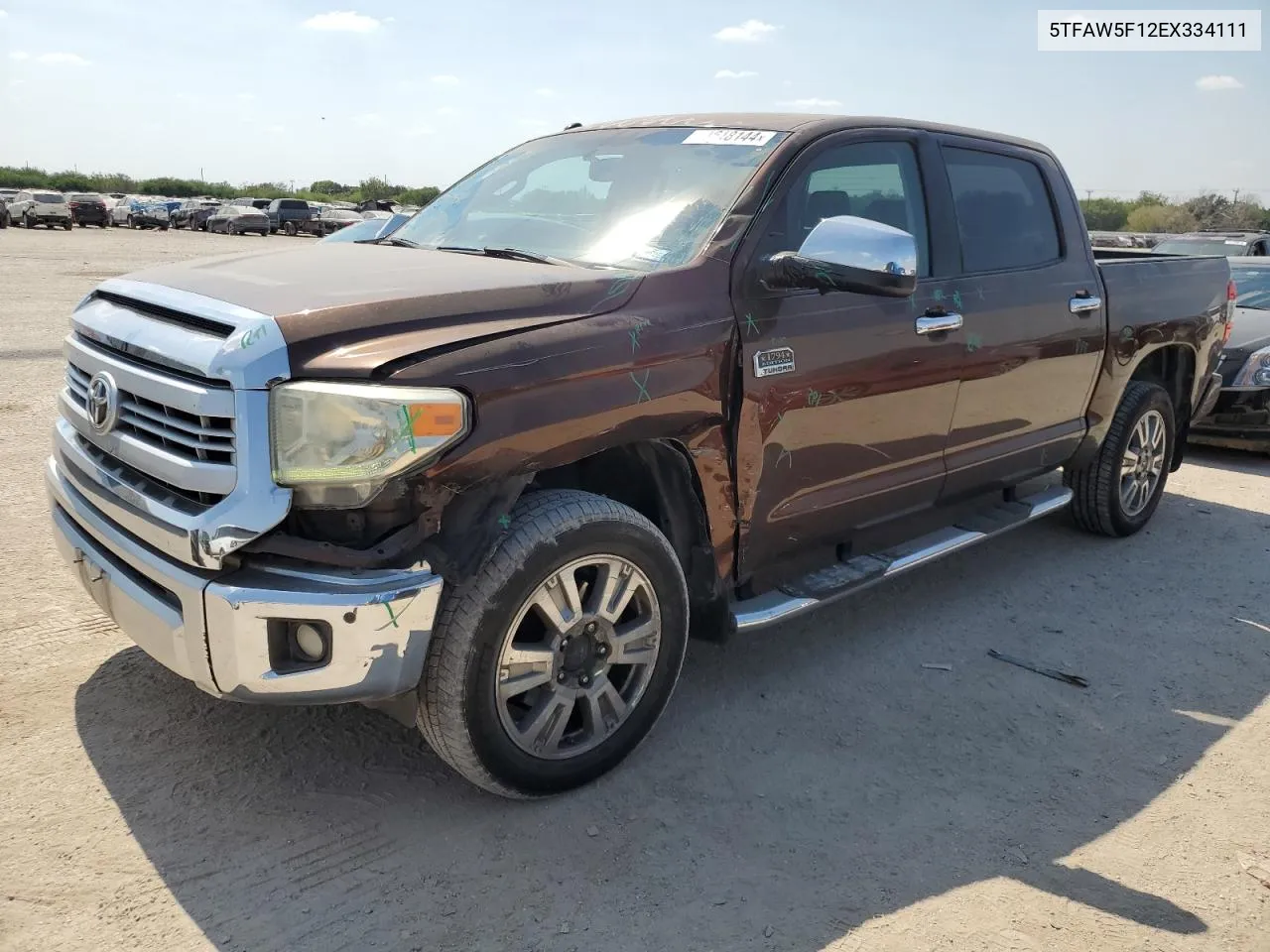 2014 Toyota Tundra Crewmax Platinum VIN: 5TFAW5F12EX334111 Lot: 74618144