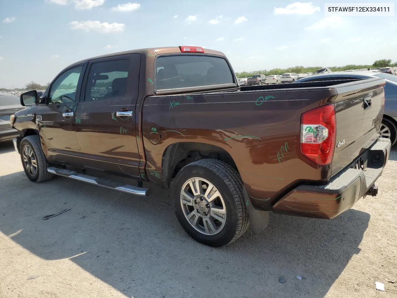 2014 Toyota Tundra Crewmax Platinum VIN: 5TFAW5F12EX334111 Lot: 74618144