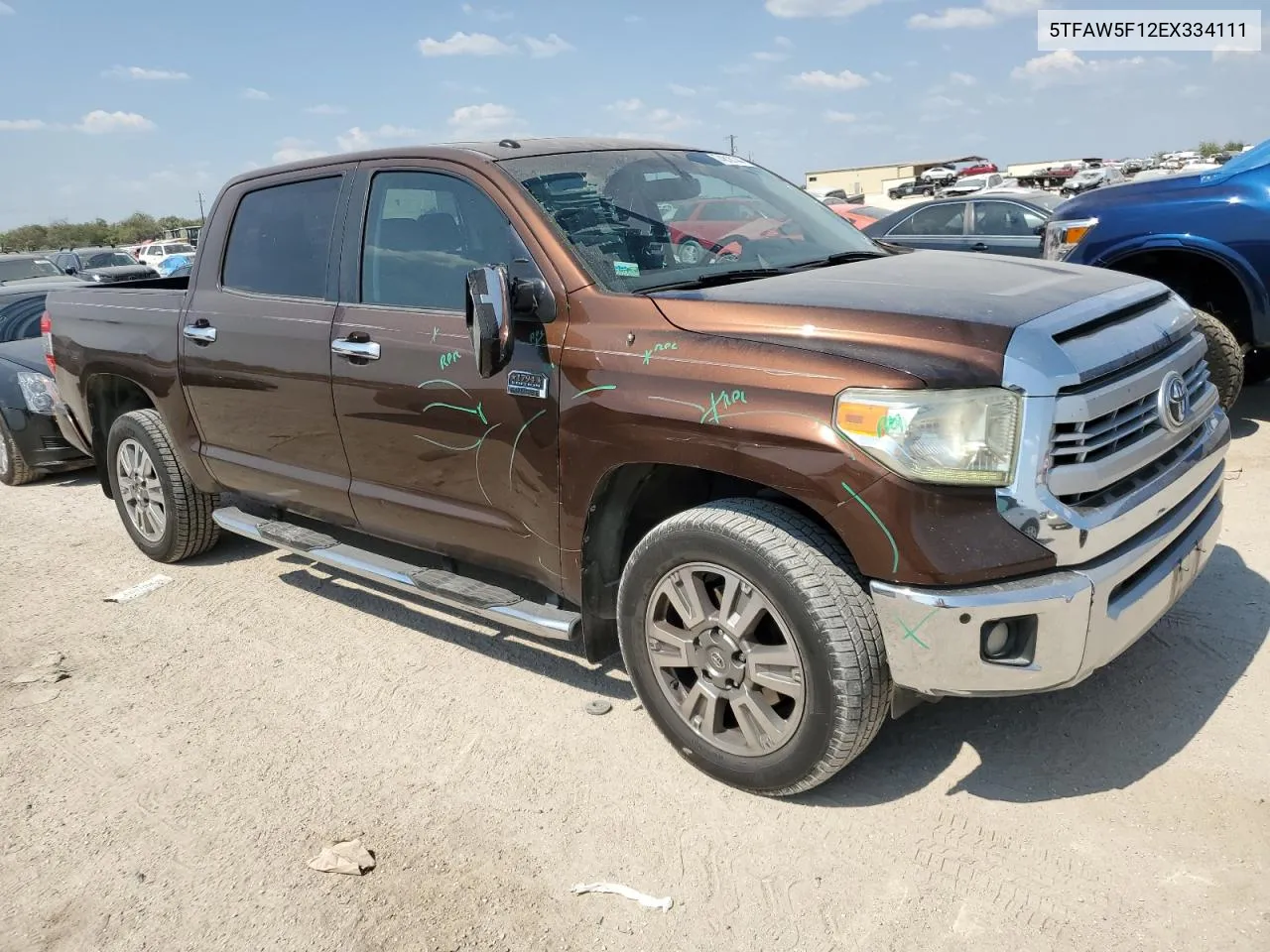 2014 Toyota Tundra Crewmax Platinum VIN: 5TFAW5F12EX334111 Lot: 74618144