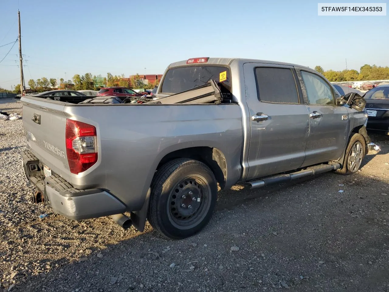 2014 Toyota Tundra Crewmax Platinum VIN: 5TFAW5F14EX345353 Lot: 74689644