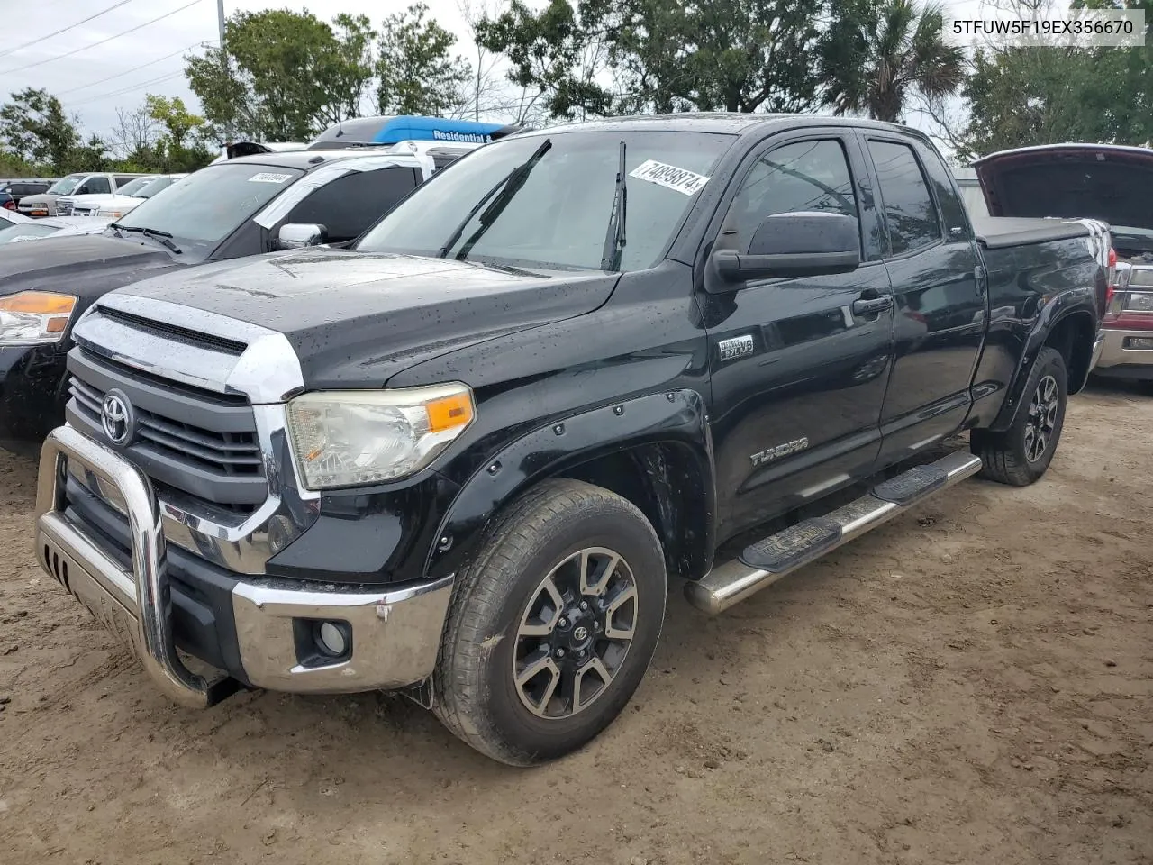 2014 Toyota Tundra Double Cab Sr VIN: 5TFUW5F19EX356670 Lot: 74899874