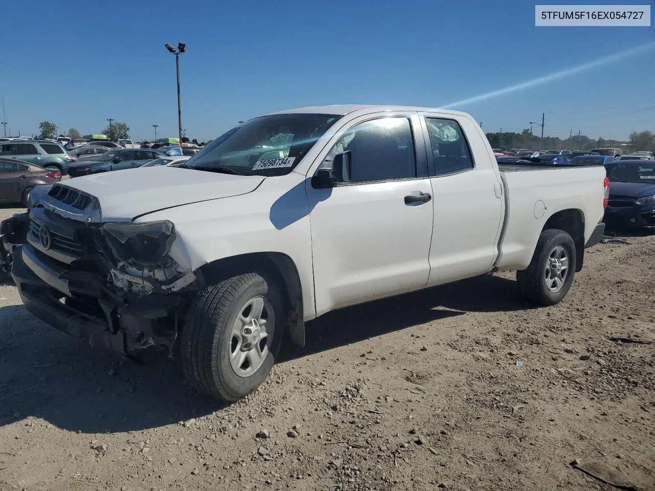 2014 Toyota Tundra Double Cab Sr VIN: 5TFUM5F16EX054727 Lot: 75098734