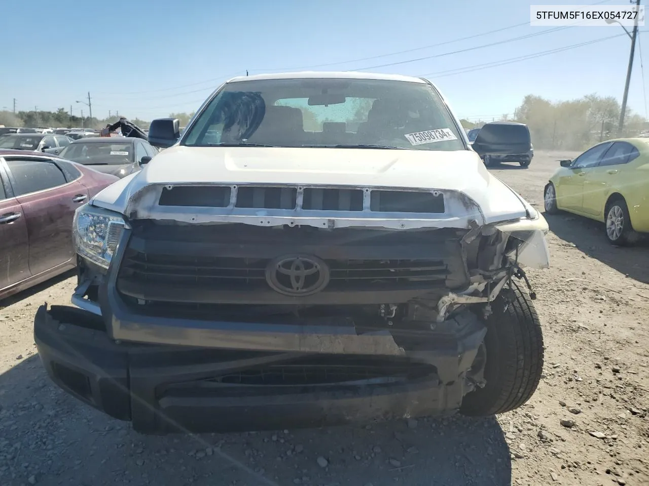 2014 Toyota Tundra Double Cab Sr VIN: 5TFUM5F16EX054727 Lot: 75098734