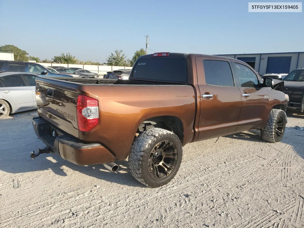 2014 Toyota Tundra Crewmax Platinum VIN: 5TFGY5F13EX159405 Lot: 75131644