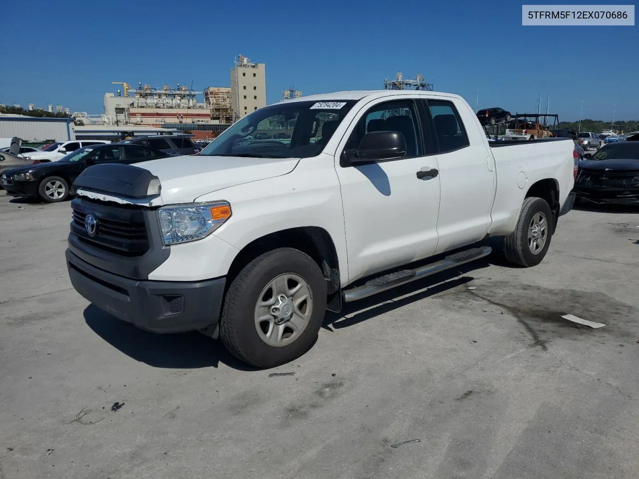 2014 Toyota Tundra Double Cab Sr VIN: 5TFRM5F12EX070686 Lot: 75284204