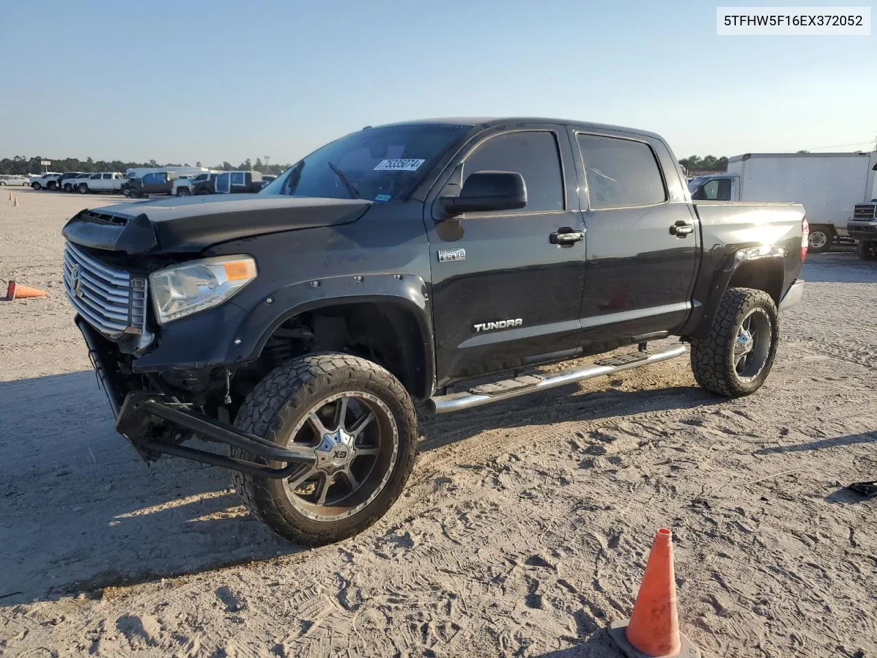 2014 Toyota Tundra Crewmax Limited VIN: 5TFHW5F16EX372052 Lot: 75335074