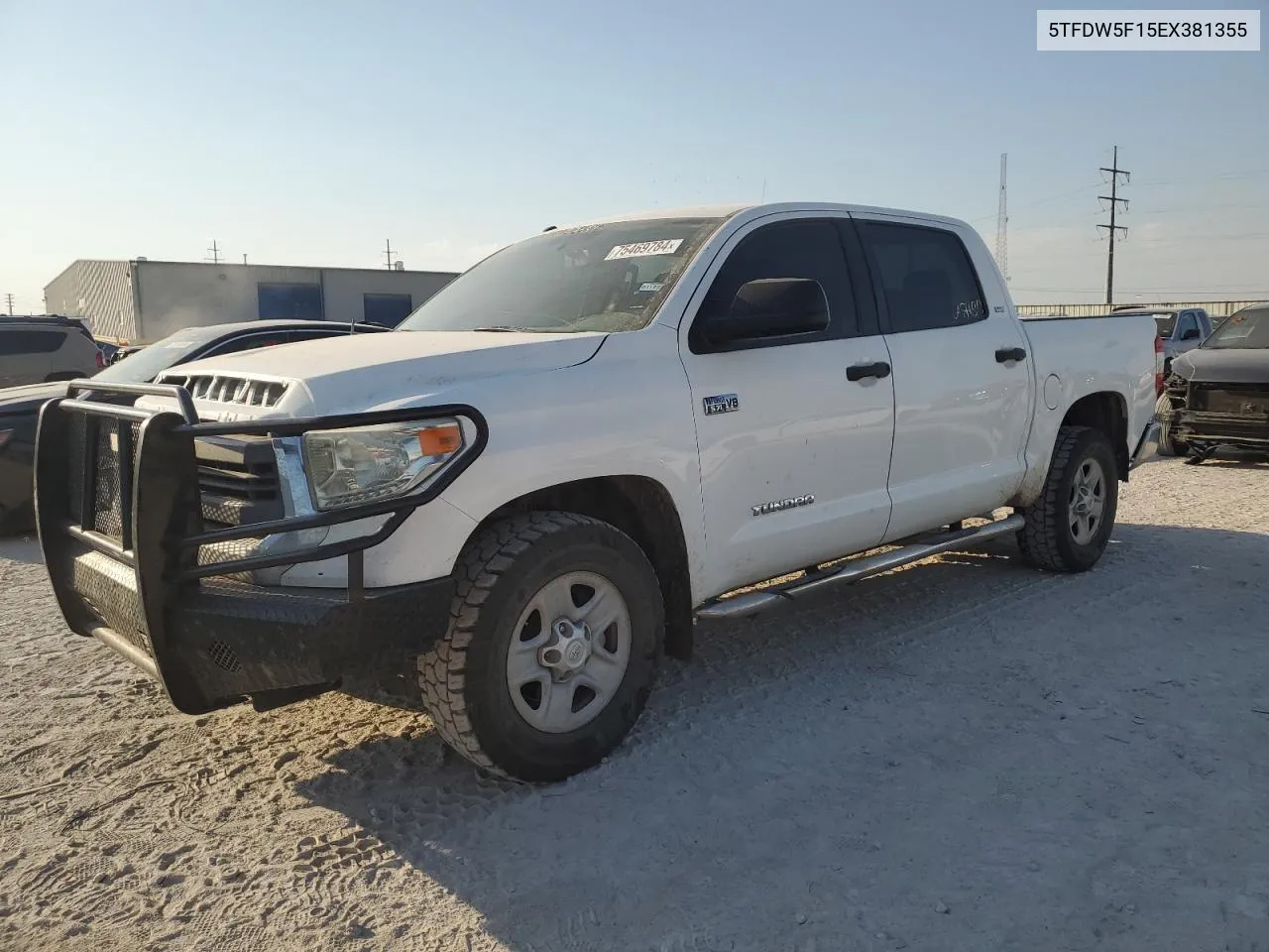 2014 Toyota Tundra Crewmax Sr5 VIN: 5TFDW5F15EX381355 Lot: 75469784