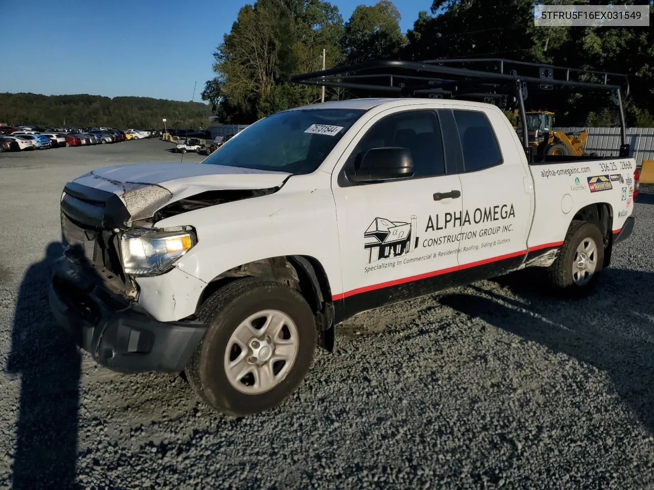 2014 Toyota Tundra Double Cab Sr VIN: 5TFRU5F16EX031549 Lot: 75731544