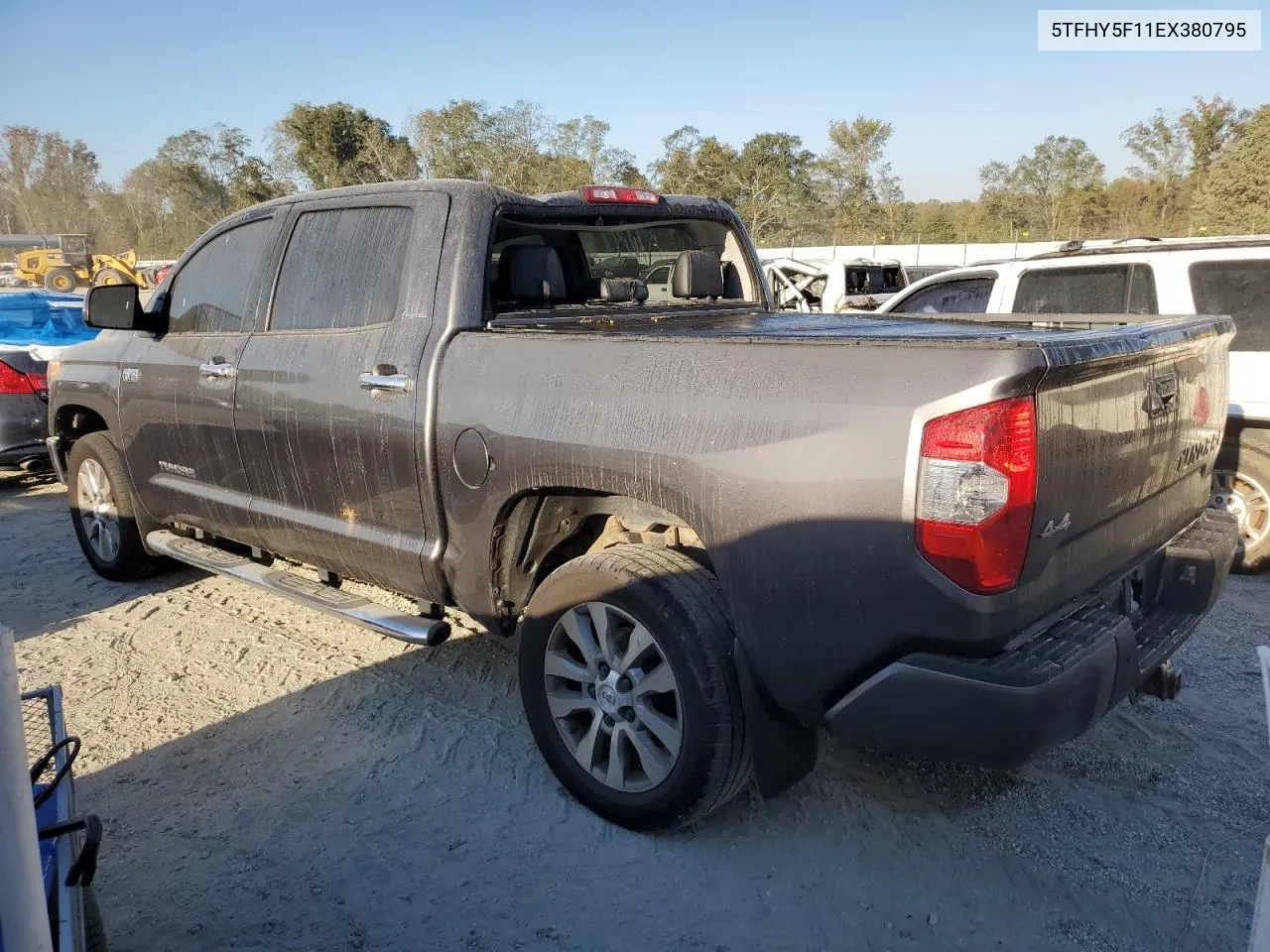 2014 Toyota Tundra Crewmax Limited VIN: 5TFHY5F11EX380795 Lot: 75944574