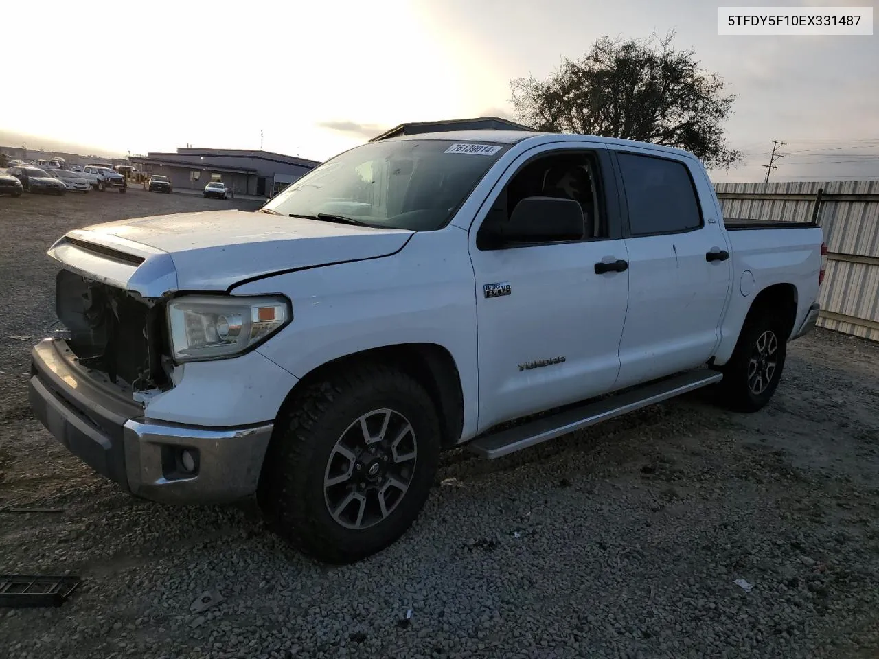 2014 Toyota Tundra Crewmax Sr5 VIN: 5TFDY5F10EX331487 Lot: 76139014