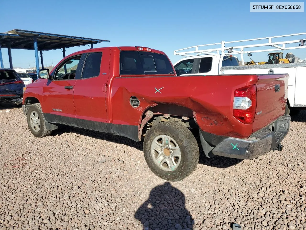 2014 Toyota Tundra Double Cab Sr VIN: 5TFUM5F18EX058858 Lot: 76177984