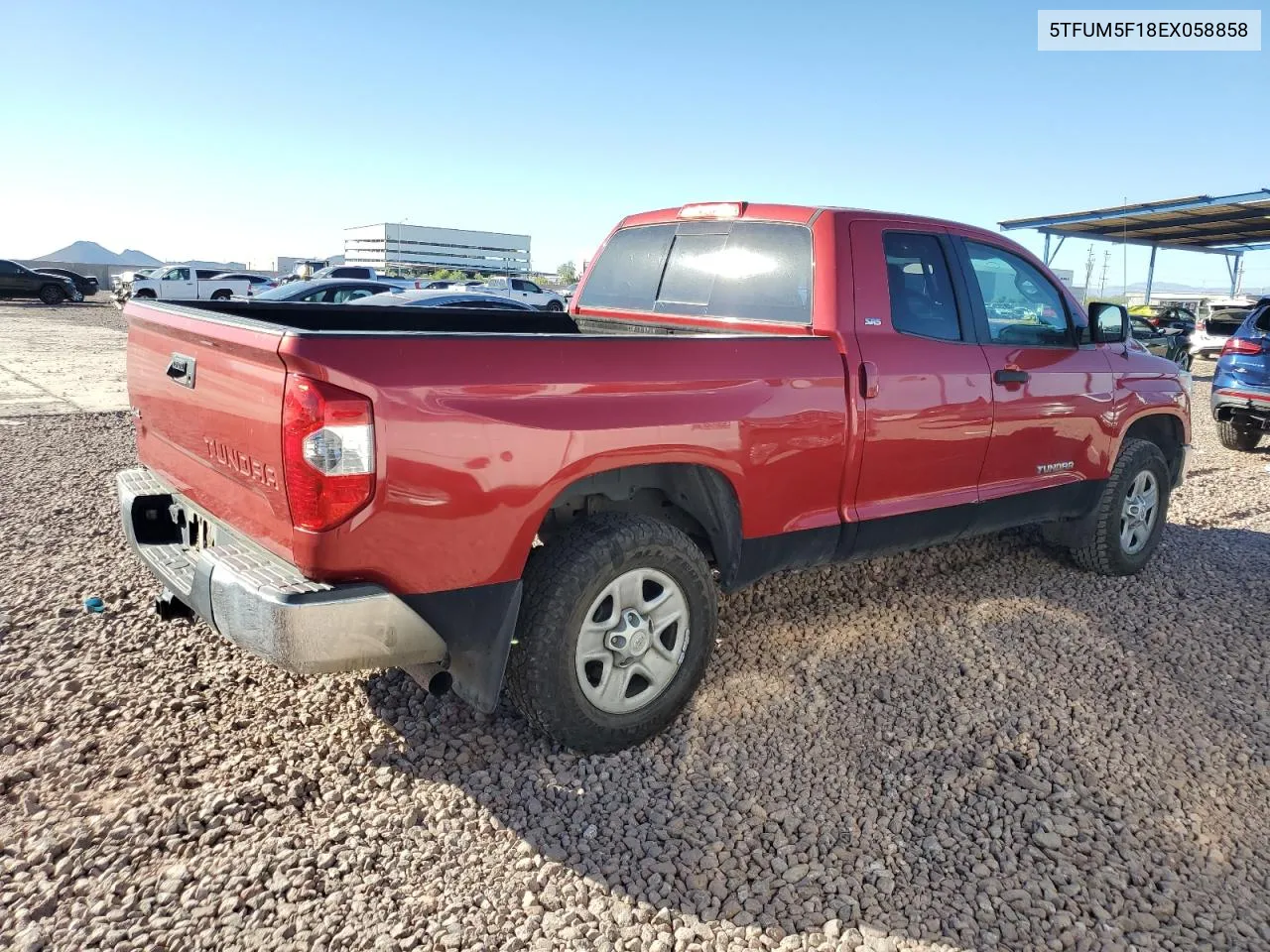 2014 Toyota Tundra Double Cab Sr VIN: 5TFUM5F18EX058858 Lot: 76177984