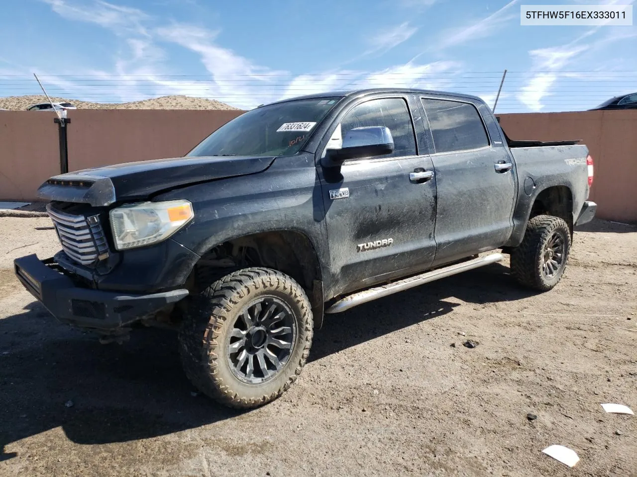 2014 Toyota Tundra Crewmax Limited VIN: 5TFHW5F16EX333011 Lot: 76331624