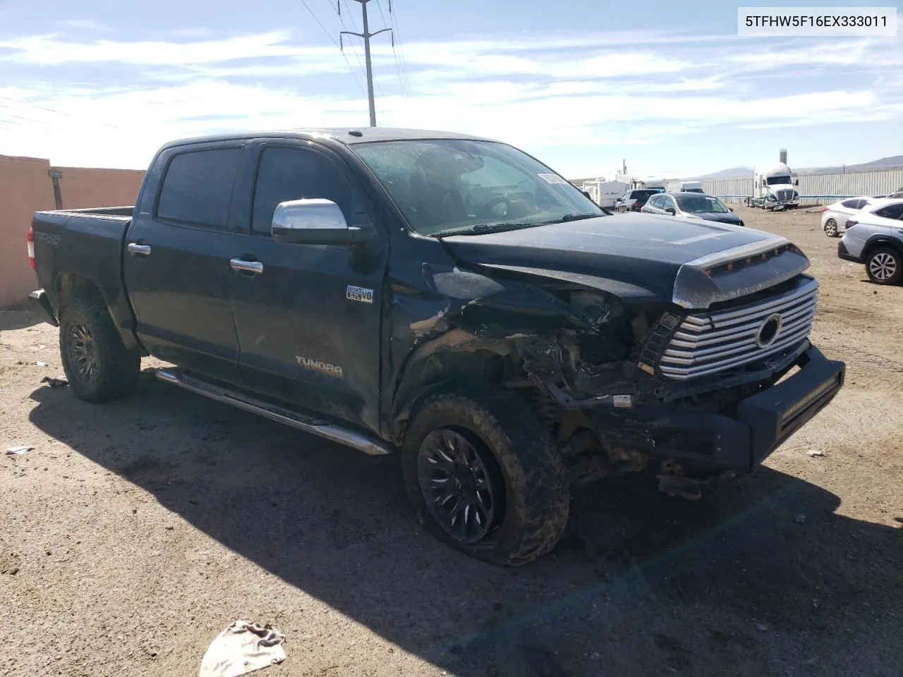 2014 Toyota Tundra Crewmax Limited VIN: 5TFHW5F16EX333011 Lot: 76331624