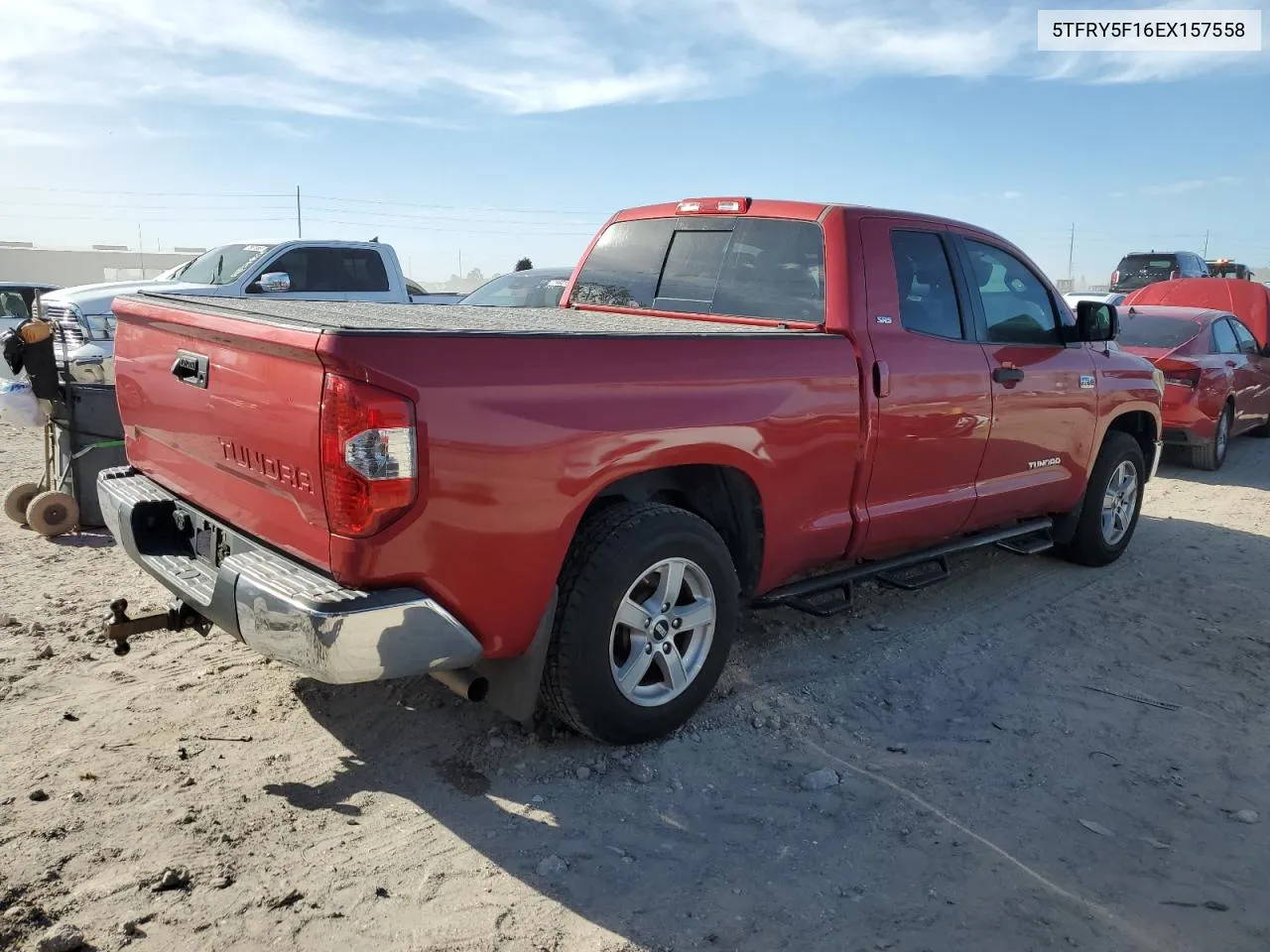 2014 Toyota Tundra Double Cab Sr VIN: 5TFRY5F16EX157558 Lot: 76533684