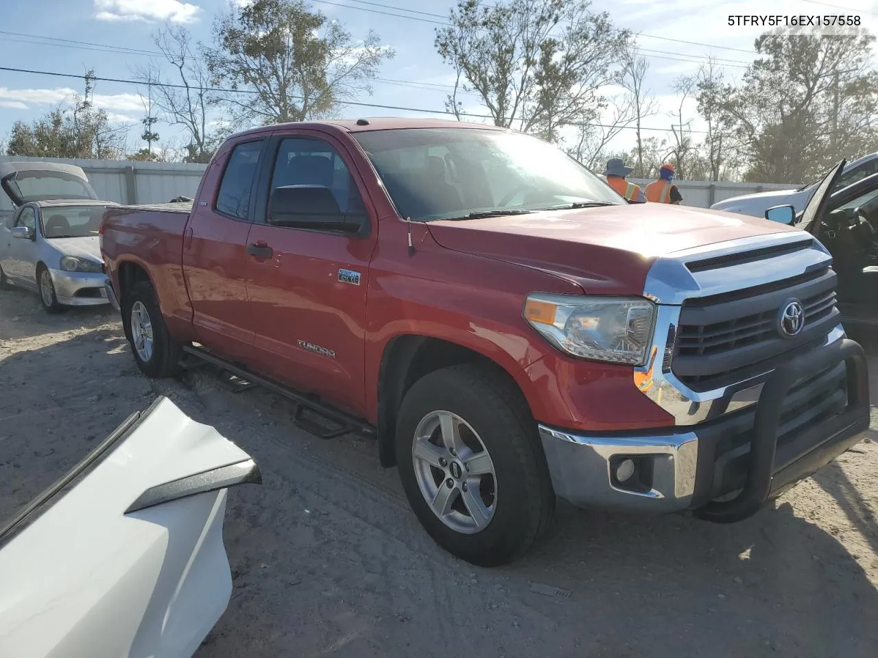 2014 Toyota Tundra Double Cab Sr VIN: 5TFRY5F16EX157558 Lot: 76533684