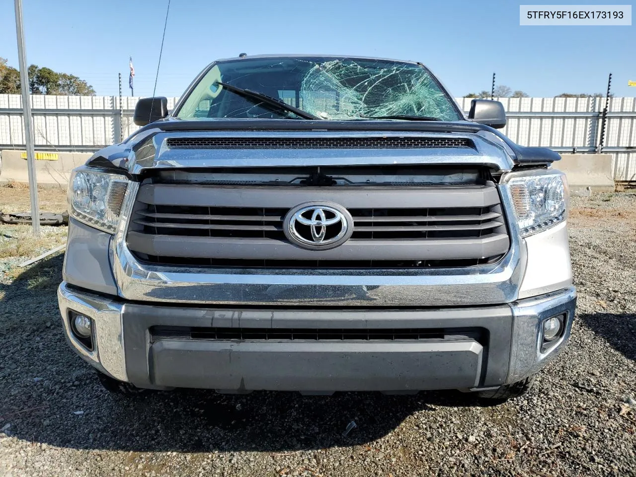 2014 Toyota Tundra Double Cab Sr VIN: 5TFRY5F16EX173193 Lot: 76823924