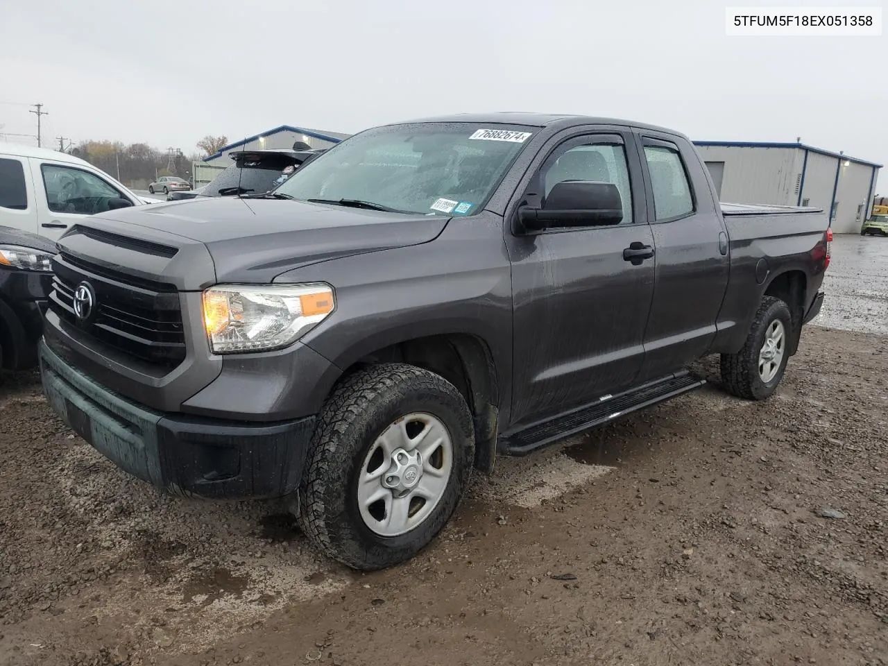 2014 Toyota Tundra Double Cab Sr VIN: 5TFUM5F18EX051358 Lot: 76882674