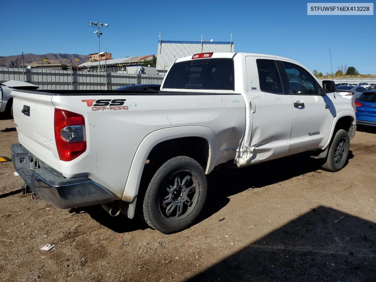 2014 Toyota Tundra Double Cab Sr VIN: 5TFUW5F16EX413228 Lot: 76978354