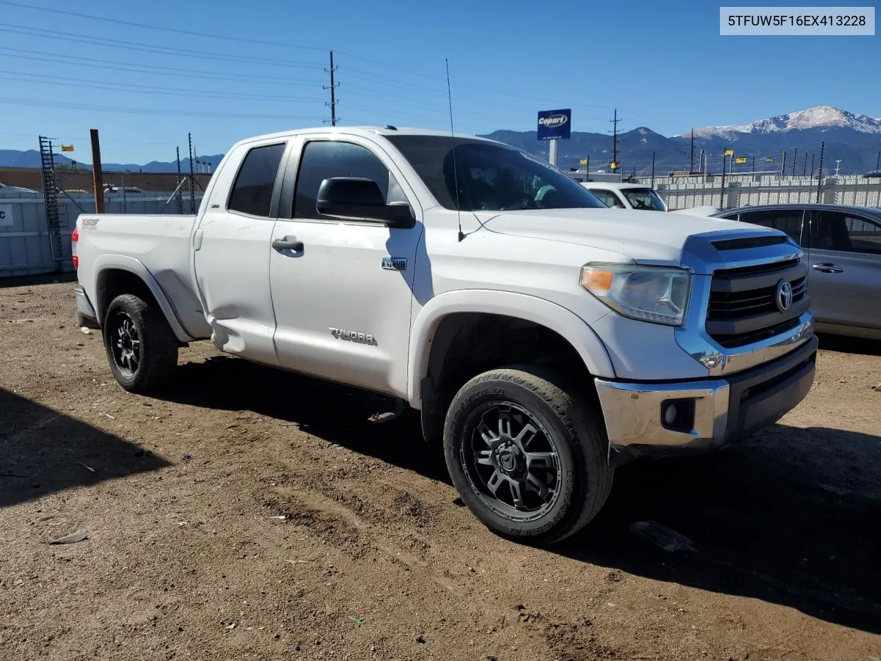 2014 Toyota Tundra Double Cab Sr VIN: 5TFUW5F16EX413228 Lot: 76978354