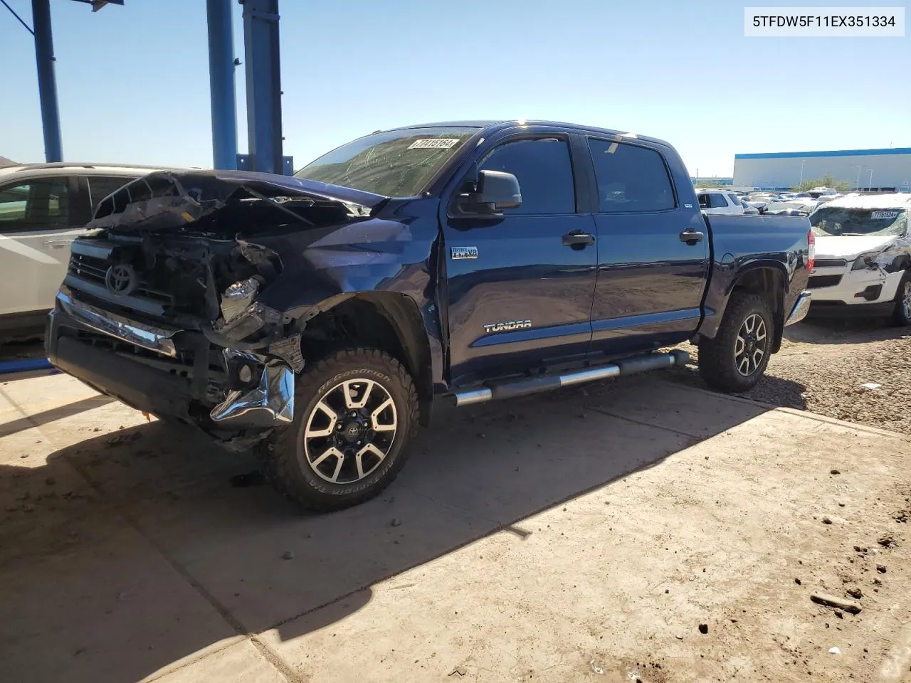 2014 Toyota Tundra Crewmax Sr5 VIN: 5TFDW5F11EX351334 Lot: 77415164