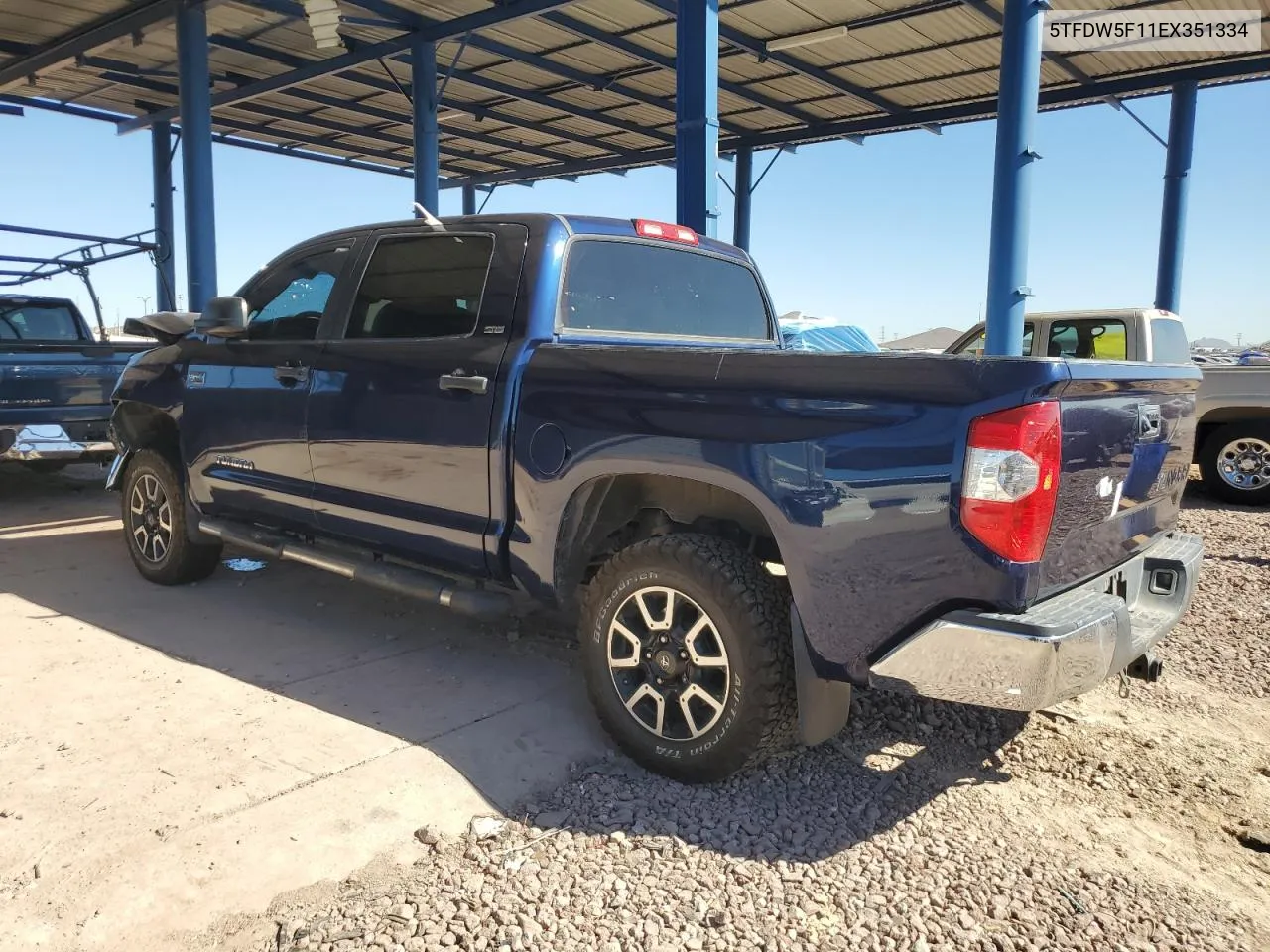 2014 Toyota Tundra Crewmax Sr5 VIN: 5TFDW5F11EX351334 Lot: 77415164