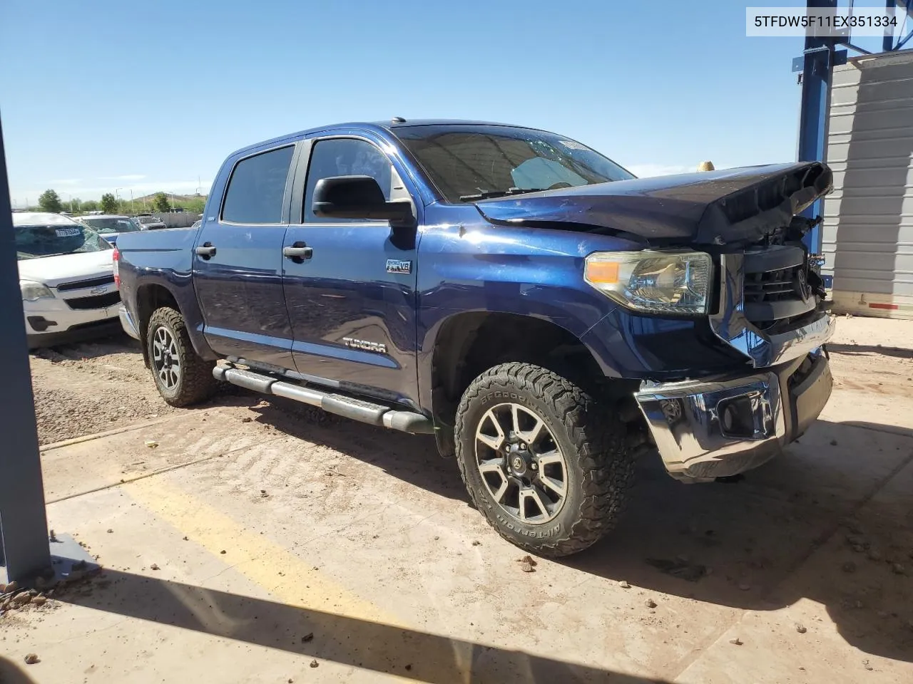 2014 Toyota Tundra Crewmax Sr5 VIN: 5TFDW5F11EX351334 Lot: 77415164