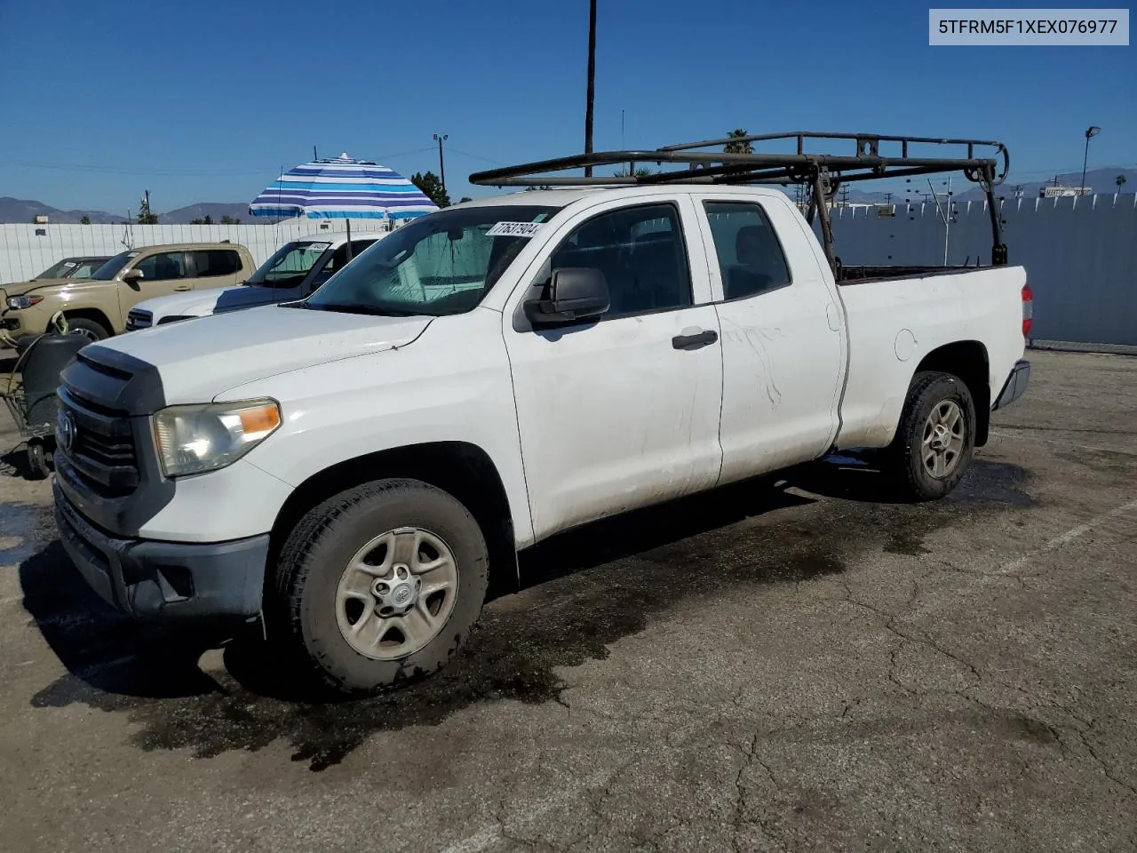 2014 Toyota Tundra Double Cab Sr VIN: 5TFRM5F1XEX076977 Lot: 77637904