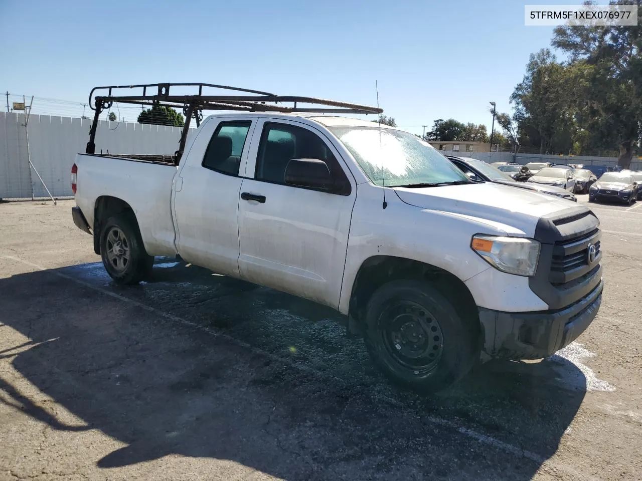 2014 Toyota Tundra Double Cab Sr VIN: 5TFRM5F1XEX076977 Lot: 77637904