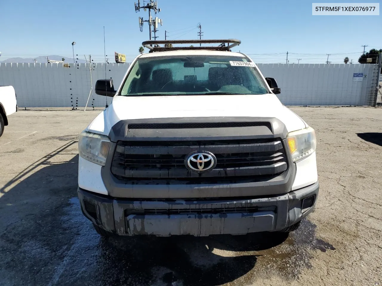 2014 Toyota Tundra Double Cab Sr VIN: 5TFRM5F1XEX076977 Lot: 77637904