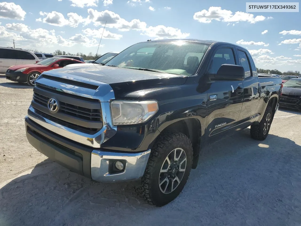 2014 Toyota Tundra Double Cab Sr VIN: 5TFUW5F17EX349362 Lot: 77827254