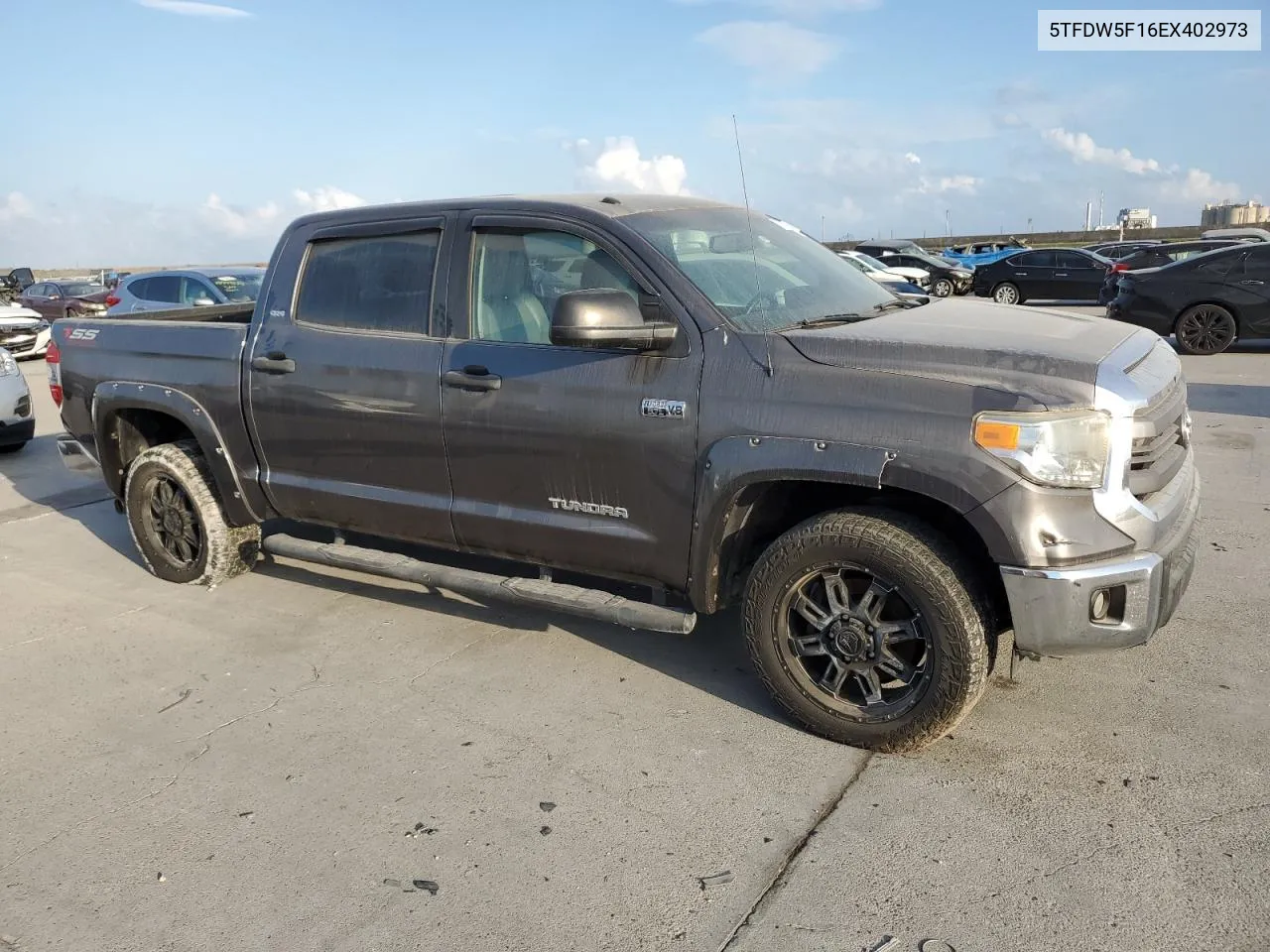 2014 Toyota Tundra Crewmax Sr5 VIN: 5TFDW5F16EX402973 Lot: 77829024