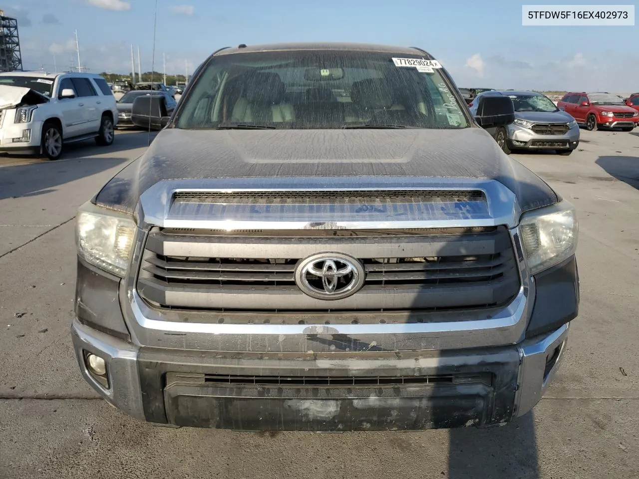 2014 Toyota Tundra Crewmax Sr5 VIN: 5TFDW5F16EX402973 Lot: 77829024