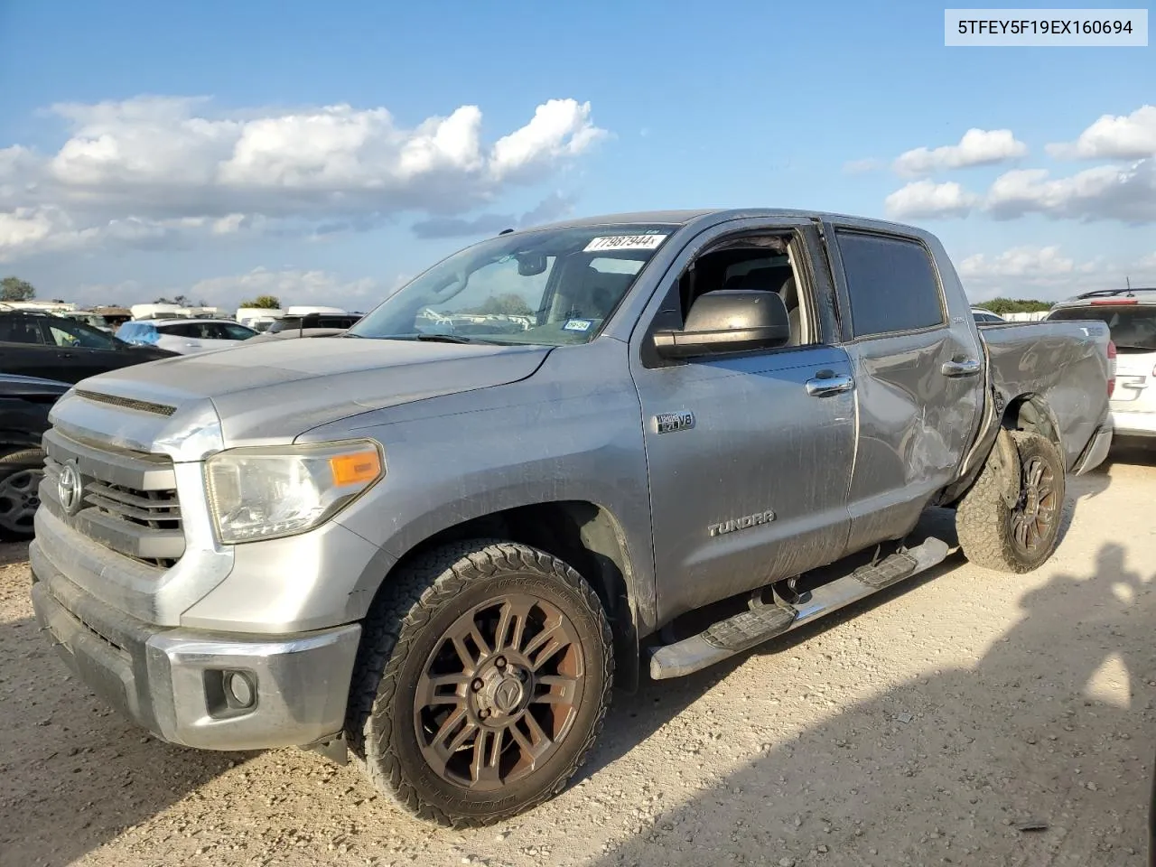 2014 Toyota Tundra Crewmax Sr5 VIN: 5TFEY5F19EX160694 Lot: 77987944