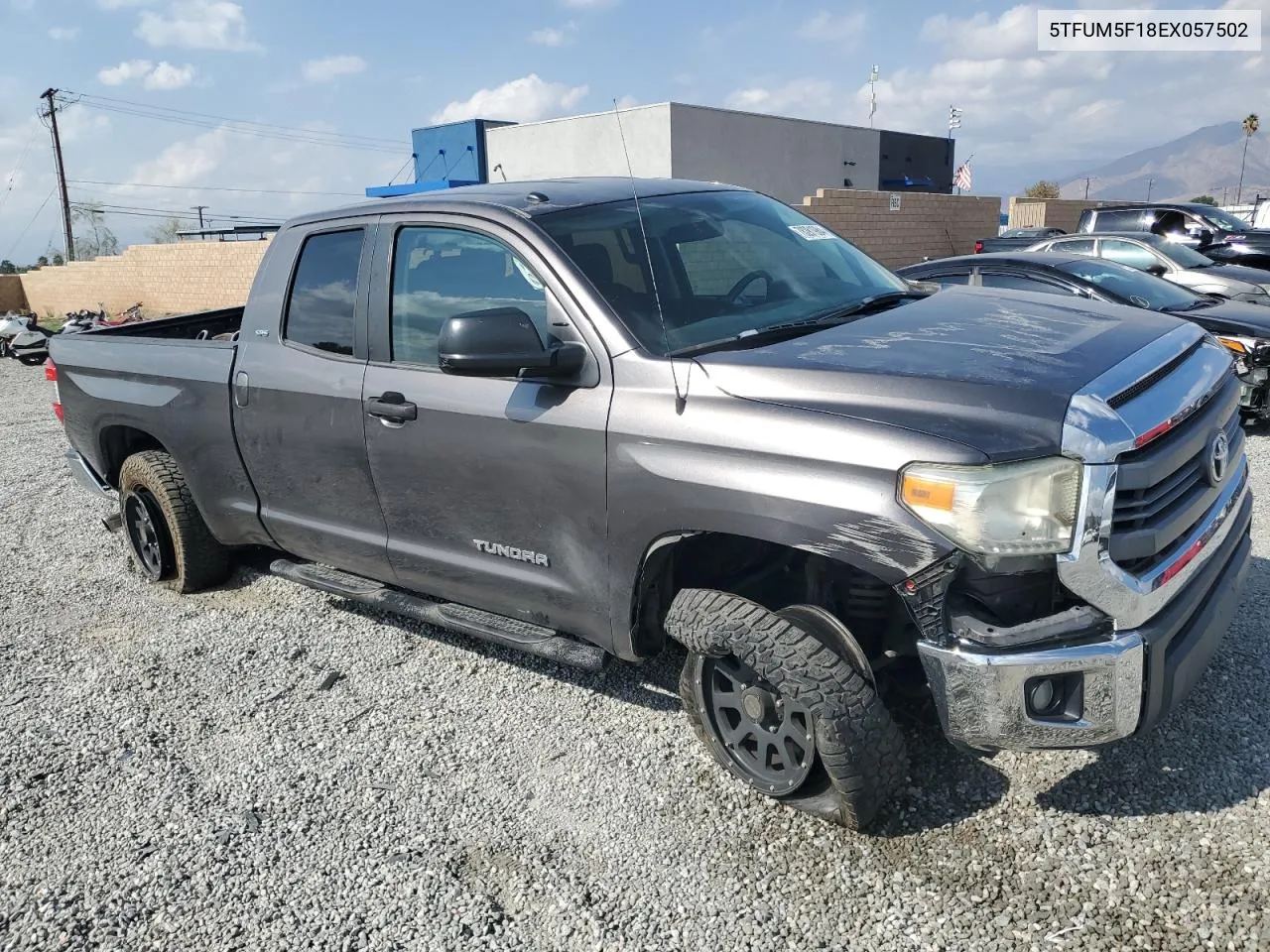 2014 Toyota Tundra Double Cab Sr VIN: 5TFUM5F18EX057502 Lot: 78281984