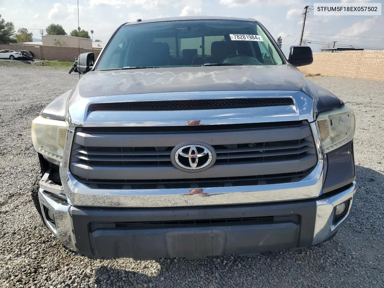 2014 Toyota Tundra Double Cab Sr VIN: 5TFUM5F18EX057502 Lot: 78281984