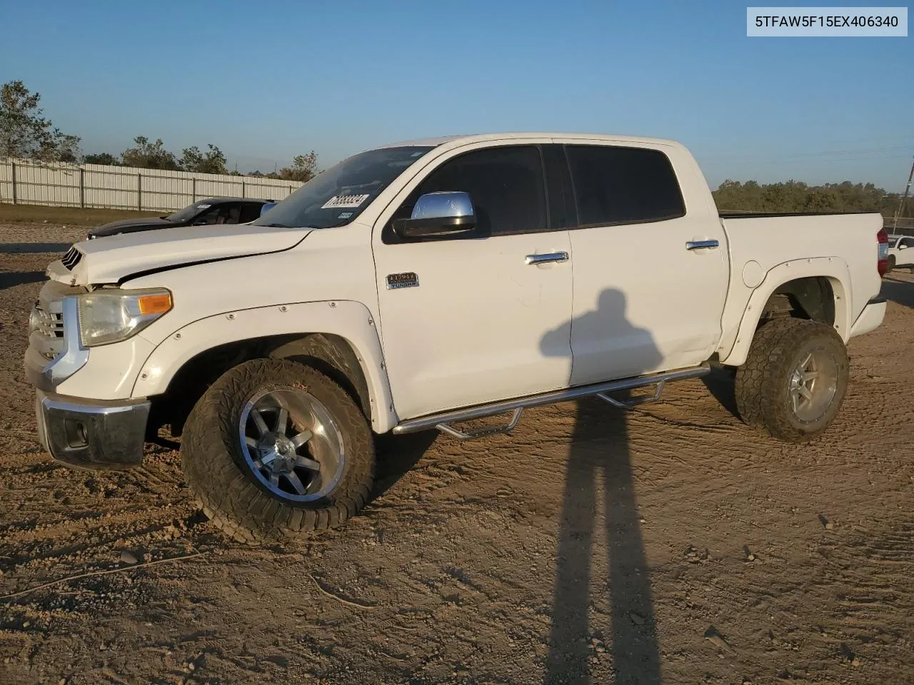 2014 Toyota Tundra Crewmax Platinum VIN: 5TFAW5F15EX406340 Lot: 78383324