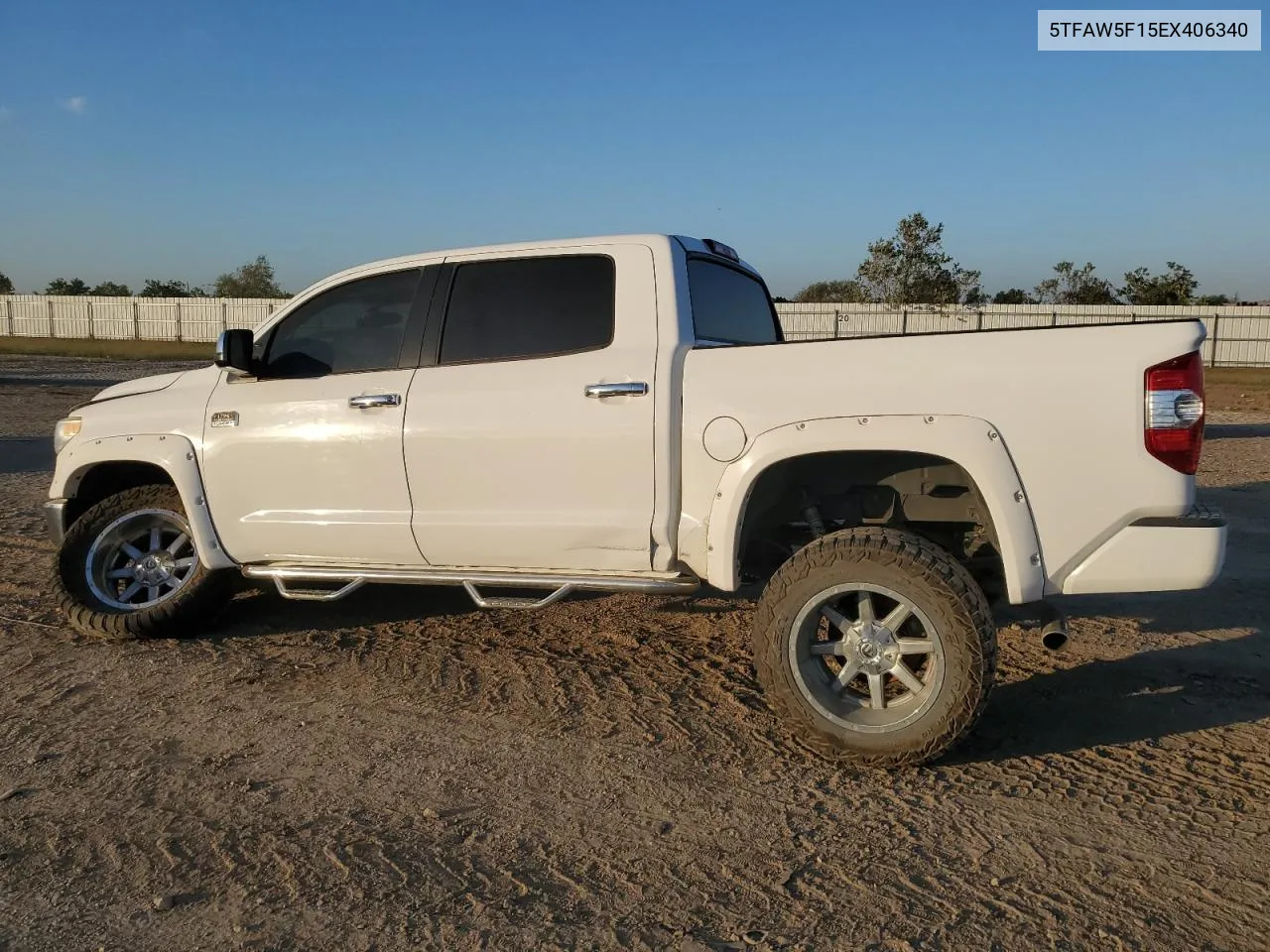 2014 Toyota Tundra Crewmax Platinum VIN: 5TFAW5F15EX406340 Lot: 78383324