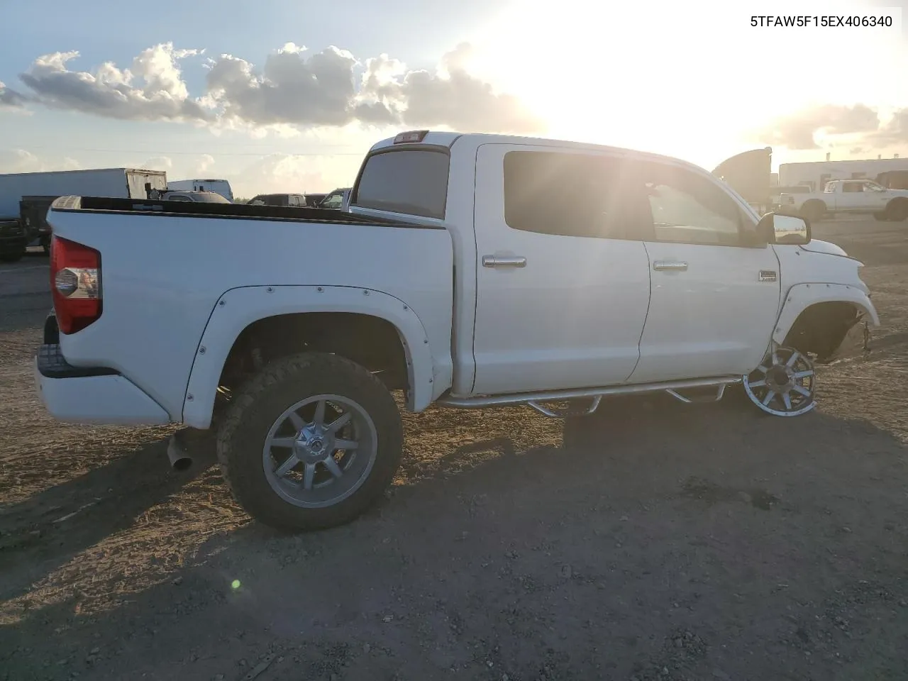 2014 Toyota Tundra Crewmax Platinum VIN: 5TFAW5F15EX406340 Lot: 78383324