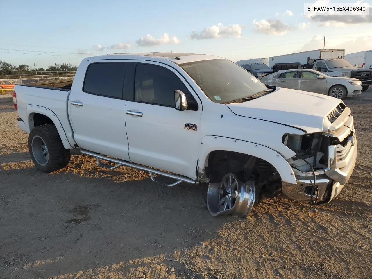 2014 Toyota Tundra Crewmax Platinum VIN: 5TFAW5F15EX406340 Lot: 78383324