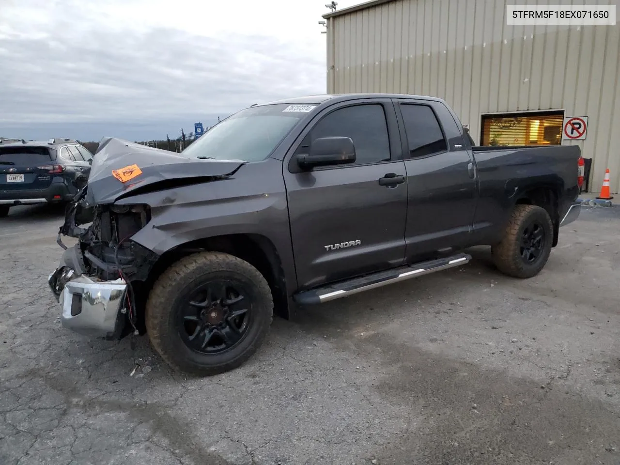 5TFRM5F18EX071650 2014 Toyota Tundra Double Cab Sr