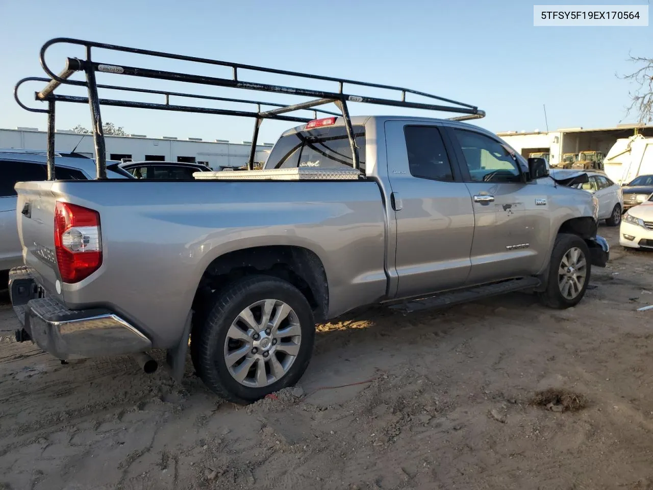 2014 Toyota Tundra Double Cab Limited VIN: 5TFSY5F19EX170564 Lot: 78888504