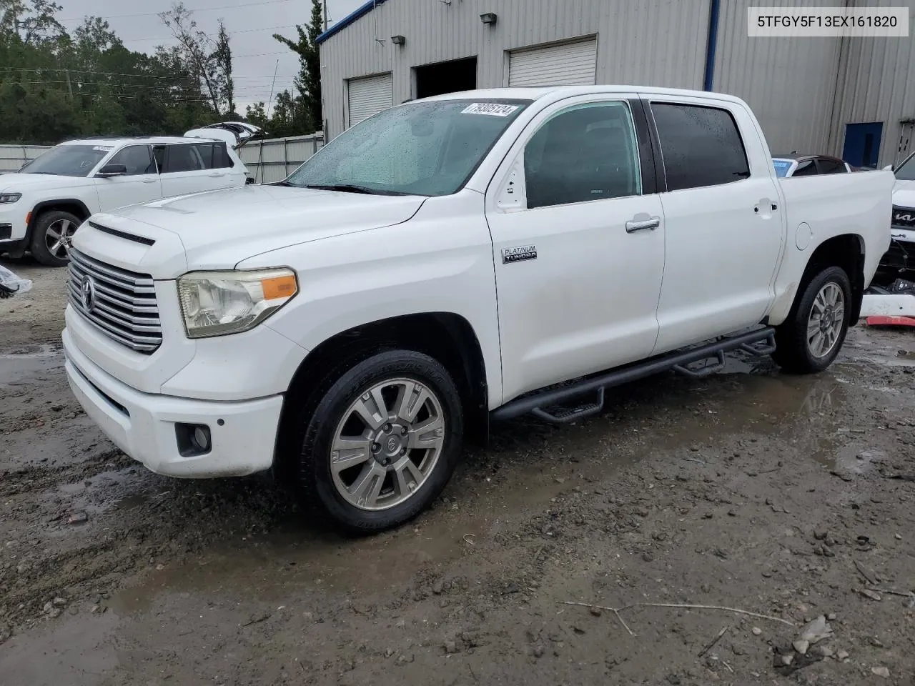 2014 Toyota Tundra Crewmax Platinum VIN: 5TFGY5F13EX161820 Lot: 79305124